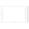 Зеркало EVOFORM Ledline BY 2120 с 2-мя встроенными LED-светильниками 10,5 W 120х75cм Зеркало EVOFORM Ledline BY 2120 с 2-мя встроенными LED-светильниками 10,5 W 120х75cм