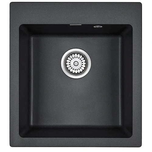Кухонная мойка Paulmark KANTE 45 PM104651-AN, антрацит, 460х510 мм Кухонная мойка Paulmark KANTE 45 PM104651-AN, антрацит, 460х510 мм