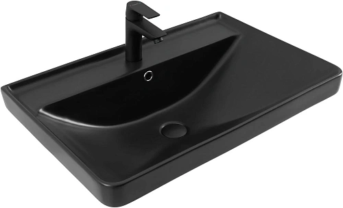 Раковина Aquanet Ирис 70 черная матовая 00329248 Раковина Aquanet Ирис 70 черная матовая 00329248