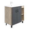 Тумба под раковину Onika ТИМБЕР 80.10 серый мат./дуб сонома 108046 Тумба под раковину Onika ТИМБЕР 80.10 серый мат./дуб сонома 108046
