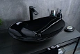 Раковина Gid BL9811 53349 накладная черная глянцевая 61x37x15 Раковина Gid BL9811 53349 накладная черная глянцевая 61x37x15