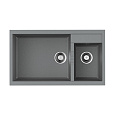 Детальная картинка товара «кухонная мойка omoikiri tedori 86-2-lb-gr tetogranit/leningrad grey 4993573»