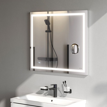 Зеркало AM.PM Gem M91AMOX0803WG с LED-подсветкой, часами 80 см Зеркало AM.PM Gem M91AMOX0803WG с LED-подсветкой, часами 80 см