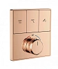 Смеситель для душа Wonzon &amp; Woghand (WW-INF363A-RG) термостатический встраиваемая на 3 потребителя, розовое золото