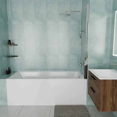 Акриловая ванна Vincea VBT-2G170-FR с каркасом 1700x700x470, пристенная, белая Акриловая ванна Vincea VBT-2G170-FR с каркасом 1700x700x470, пристенная, белая