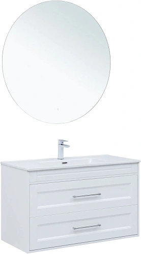 Тумба под раковину Aquanet Бостон New 100 00306369 белый сатин Тумба под раковину Aquanet Бостон New 100 00306369 белый сатин