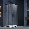 Душевой уголок Alpha VSS-3AL900CLB, 900x900, черный, стекло прозрачное Душевой уголок Alpha VSS-3AL900CLB, 900x900, черный, стекло прозрачное