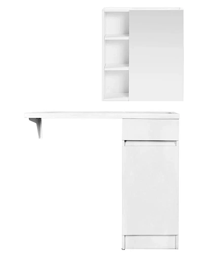 Тумба с раковиной Orange Sistema STK-40TUW+RAR напольная, правая 100 см под стиральную машину, белый Тумба с раковиной Orange Sistema STK-40TUW+RAR напольная, правая 100 см под стиральную машину, белый