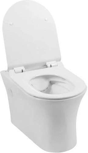 Унитаз подвесной Aquanet Rimless Roll-W CL-12249D с сиденьем Унитаз подвесной Aquanet Rimless Roll-W CL-12249D с сиденьем