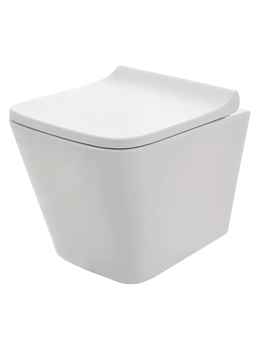 Унитаз подвесной AQUAme AQM2004 с сиденьем SoftClose, технология смыва Rimless, скрытый крепеж 490x3 Унитаз подвесной AQUAme AQM2004 с сиденьем SoftClose, технология смыва Rimless, скрытый крепеж 490x3