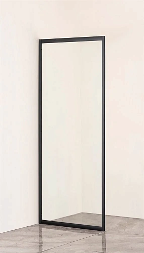 Боковая стенка Taliente 80x185см, прозрачное стекло 6мм, черный профиль TA-08CB Боковая стенка Taliente 80x185см, прозрачное стекло 6мм, черный профиль TA-08CB