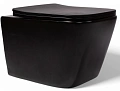 Унитаз подвесной CHARUS BLACK ALVA RIMLESS EWC700-114В безободковый c легкосъемным сиденьем микролифт Унитаз подвесной CHARUS BLACK ALVA RIMLESS EWC700-114В безободковый c легкосъемным сиденьем микролифт