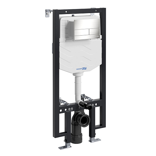 Инсталляция для унитаза WasserKRAFT Vils 56TLT.010.ME.BN04 с клавишей смыва никель Инсталляция для унитаза WasserKRAFT Vils 56TLT.010.ME.BN04 с клавишей смыва никель