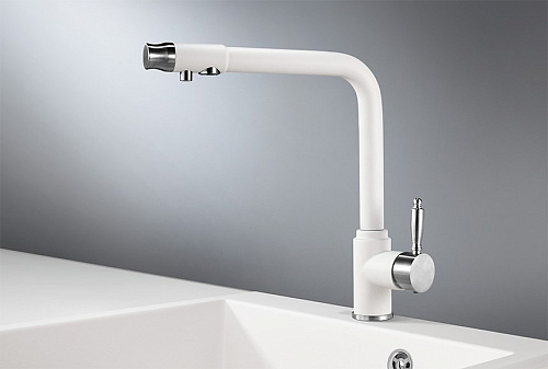 Смеситель для кухни Granula 2301, АРКТИК (БЕЛЫЙ) Смеситель для кухни Granula 2301, АРКТИК (БЕЛЫЙ)