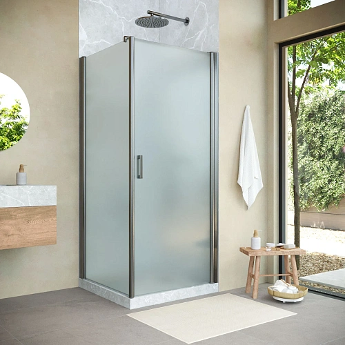 Душевой уголок Vegas-glass EP-Fis NOVO h2000 90*80 11 10 R 900x800 мм, профиль оружейная сталь, стекло сатин Душевой уголок Vegas-glass EP-Fis NOVO h2000 90*80 11 10 R 900x800 мм, профиль оружейная сталь, стекло сатин