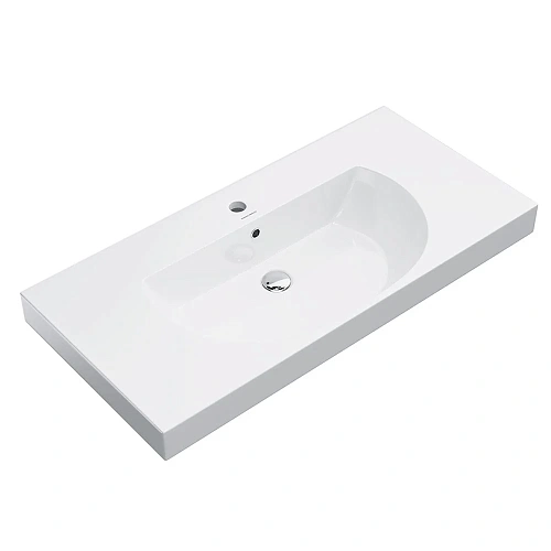 Раковина Kerama Marazzi BUONGIORNO подвесная/мебельная 100, белая глянцевая BG.wb.100 Раковина Kerama Marazzi BUONGIORNO подвесная/мебельная 100, белая глянцевая BG.wb.100