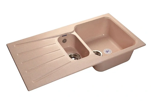 Кухонная мойка GranFest Standart S-940 KL св-роз светло-розовый Кухонная мойка GranFest Standart S-940 KL св-роз светло-розовый