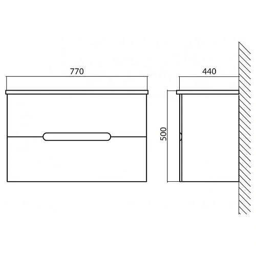 Тумба под раковину BelBagno Luxury/Soft LUXURY/SOFT-800-2C-SO-BF серый Тумба под раковину BelBagno Luxury/Soft LUXURY/SOFT-800-2C-SO-BF серый