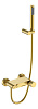 Картинка анонса товара «смеситель для ванны boheme stick matt gold c ручкой diamond 123-mg золото-матовый»