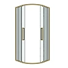 Душевой уголок GROSSMAN Cosmo 301.K33.02.9090.32.00 (90x90x195) полукруг,раздвижн,золото сатин,стекло прозрач Душевой уголок GROSSMAN Cosmo 301.K33.02.9090.32.00 (90x90x195) полукруг,раздвижн,золото сатин,стекло прозрач