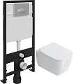 Комплект Унитаз подвесной STWORKI Монтре SETK3204-2616 безободковый, с микролифтом + Система инсталл 559972 Комплект Унитаз подвесной STWORKI Монтре SETK3204-2616 безободковый, с микролифтом + Система инсталл 559972
