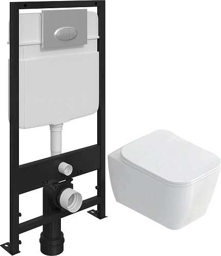 Комплект Унитаз подвесной STWORKI Монтре SETK3204-2616 безободковый, с микролифтом + Система инсталл 559972 Комплект Унитаз подвесной STWORKI Монтре SETK3204-2616 безободковый, с микролифтом + Система инсталл 559972