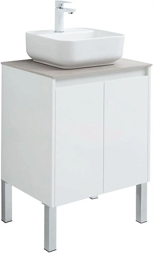 Тумба под раковину Aquanet Nova Lite 60 белый глянец (2 дверцы) 00298847 Тумба под раковину Aquanet Nova Lite 60 белый глянец (2 дверцы) 00298847