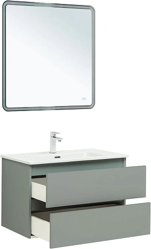 Тумба под раковину Aquanet Вега 2.0 80 мисти грин 00337961 подвесная Тумба под раковину Aquanet Вега 2.0 80 мисти грин 00337961 подвесная
