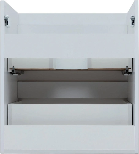 Тумба под раковину Aquanet Практика 60 белый матовый 2 ящика 00330457 напольная/подвесная Тумба под раковину Aquanet Практика 60 белый матовый 2 ящика 00330457 напольная/подвесная