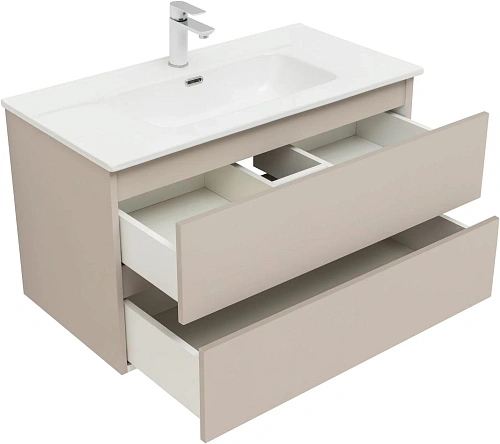 Тумба с раковиной Aquanet Вега 2.0 90 00344753 бежевый Тумба с раковиной Aquanet Вега 2.0 90 00344753 бежевый