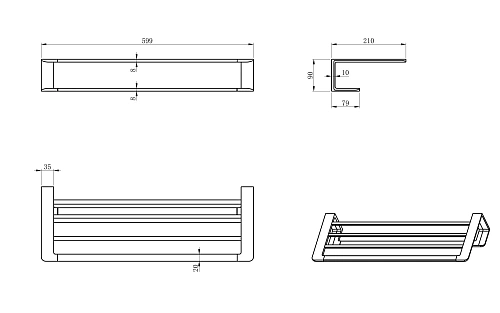 Полотенцедержатель Wonzon & Woghand черный матовый (WW-V2901-MB) Полотенцедержатель Wonzon & Woghand черный матовый (WW-V2901-MB)
