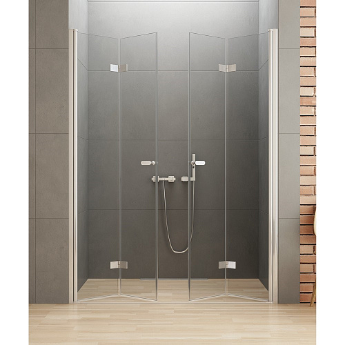 Душевая дверь NEW TRENDY NEW SOLEO складные 230x195 D-0262A (хром) Душевая дверь NEW TRENDY NEW SOLEO складные 230x195 D-0262A (хром)