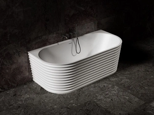 Ванна из искусственного камня ABBER AS9652 170x80 универсальная, белая матовая, искусственный камень Ванна из искусственного камня ABBER AS9652 170x80 универсальная, белая матовая, искусственный камень