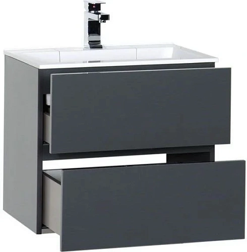 Тумба под раковину Aquanet Алвита 60 серый антрацит 00183991 Тумба под раковину Aquanet Алвита 60 серый антрацит 00183991