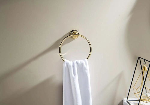 Полотенцедержатель Aquatek КЛАССИК AQ4512PG золото полированное Полотенцедержатель Aquatek КЛАССИК AQ4512PG золото полированное