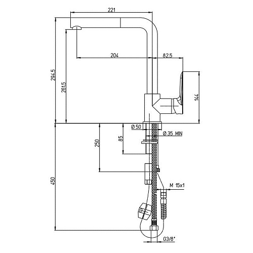 Душевой гарнитур Paini Catania 1200 CTCR121L12 Душевой гарнитур Paini Catania 1200 CTCR121L12