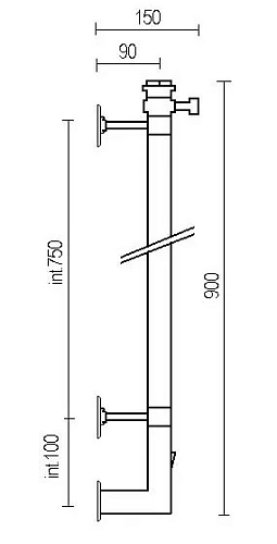 Полотенцесушитель электрический Margaroli Arcobaleno 616 BOX, 616OBB-900, старая бронза Полотенцесушитель электрический Margaroli Arcobaleno 616 BOX, 616OBB-900, старая бронза