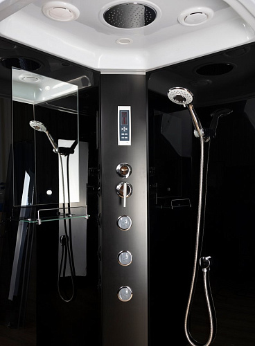 Душевая кабина Niagara Classic NG-6508-14F (900х900х2150) высокий поддон (40см) стекло тонированное алюминиевый черный 65081434F Душевая кабина Niagara Classic NG-6508-14F (900х900х2150) высокий поддон (40см) стекло тонированное алюминиевый черный 65081434F