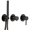 Картинка анонса товара «смеситель для душа remer x style x97d2pcfp, черный брашированный хром»