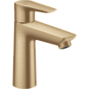 Картинка анонса товара «смеситель для раковины hansgrohe talis e 110, coolstart, со сливным гарнитуром 71713140, шлифованная»