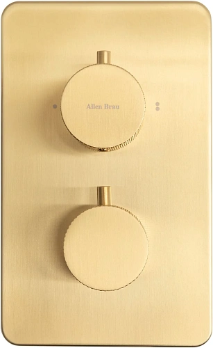 Смеситель для ванны Allen Brau Priority 5.3U123-GB (с внутренней частью, 3 выхода) золото браш Смеситель для ванны Allen Brau Priority 5.3U123-GB (с внутренней частью, 3 выхода) золото браш