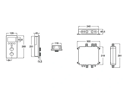 Смеситель для душа Roca Smart Shower скрытого монтажа, 5A104AC00 Смеситель для душа Roca Smart Shower скрытого монтажа, 5A104AC00