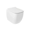 Унитаз подвесной Kludi RESA C 28WCSET43 керамический с сиденьем Унитаз подвесной Kludi RESA C 28WCSET43 керамический с сиденьем