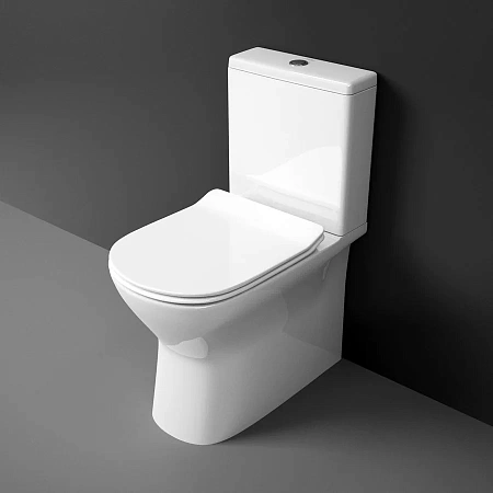 Унитаз напольный Delice Beatrice Compact безободковый, с бачком, Крышка-сиденье Унитаз напольный Delice Beatrice Compact безободковый, с бачком, Крышка-сиденье