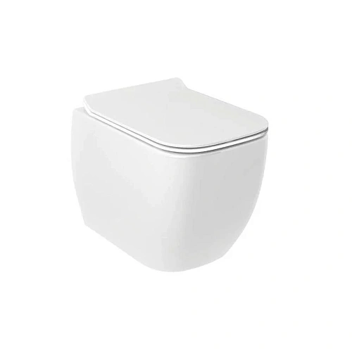Унитаз подвесной Kludi RESA C 28WCSET43 керамический с сиденьем Унитаз подвесной Kludi RESA C 28WCSET43 керамический с сиденьем