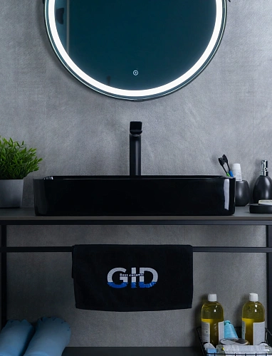 Раковина Gid BL9396 53346 накладная черная глянцевая 60x34x11 Раковина Gid BL9396 53346 накладная черная глянцевая 60x34x11