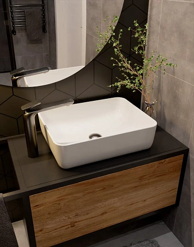 Смеситель для раковины AQUAme Como AQM6514GM Gun metal Смеситель для раковины AQUAme Como AQM6514GM Gun metal