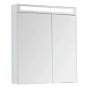 Зеркальный шкаф DREJA MAX, 70 см, 2 дверцы, 4 стеклянные полки, белый глянец 77.9007W Зеркальный шкаф DREJA MAX, 70 см, 2 дверцы, 4 стеклянные полки, белый глянец 77.9007W