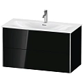 Тумба под раковину Duravit XSquare XS432504040 подвесная 101 см черный глянцевый Тумба под раковину Duravit XSquare XS432504040 подвесная 101 см черный глянцевый