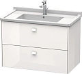 Тумба под раковину Duravit Brioso BR414202222 подвесная 82 см белый глянцевый Тумба под раковину Duravit Brioso BR414202222 подвесная 82 см белый глянцевый